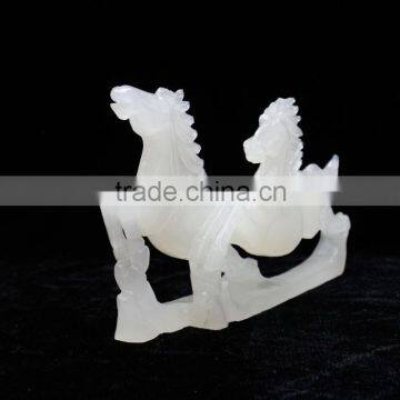 2015 High Quality Carved Jade Horse Statue Best Home Decoration photo-4