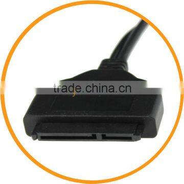 Dailyetech Dual USB 3.0 to SATA 15+7 Pin Data Power Cable Adapter 2.5" HDD Hard Drive photo-3