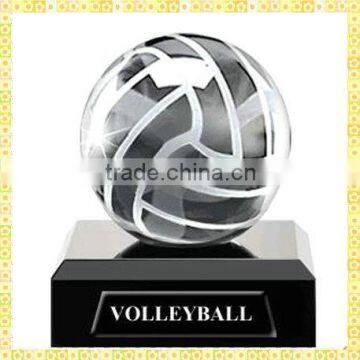 Personalized Engraved Crystal Soccer Trophy For Football Match Gifts