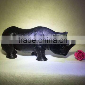 Hot Sale Nature Fantastic Crystal Obsidian Rhinoceros for Business Gift