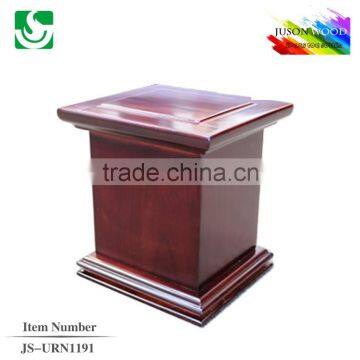 JS-URN1191 good price wooden oak cremation urn