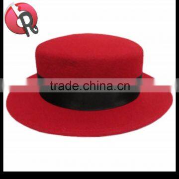 wool felt boater hat