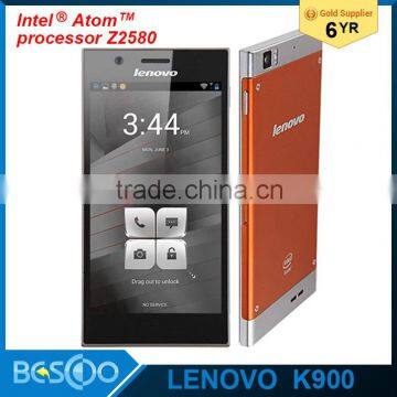 Original Lenovo K900 Smart Phone Intel Atom Z2580 Dual Core 2.0GHz Android4.2 5.5''1920*1080 Gorilla Galss 13MP mobile phone