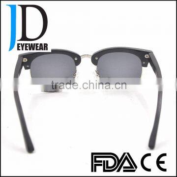 Half-Rim Ebony Wood OEM Black Natural Wooden Sunglasses