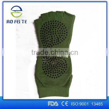 Bulk Wholesale Black Young Girl Tube Yoga Five Finger Socks