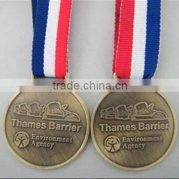 Brass Sports Event medal, Embossed Medal, vintage medal