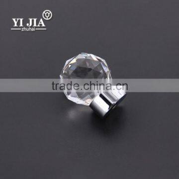 Contemporary Ball Style Brass Glass Knobs and Pulls