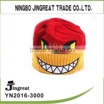 2015 new Korean cartoon embroidery embroidery fashion winter hat Mao Xianmao hip hop hat