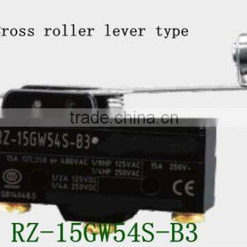 cross roller lever micro switch snap action switch RZ-15GW54S-B3