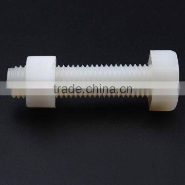 China supplier nylon plastic hexagon bolt