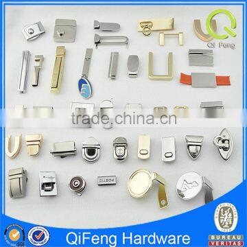 high quality leather box light gold metal lock