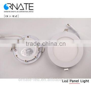 6W 9W 12W round led panel lights ceiling down light for shopping mall and housing