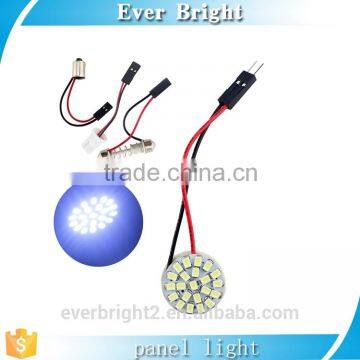 High quality&Super bright!!! LED Panel light 1206 22SMD Festoon Dome lighting T10 adapters+ Festoon Dome