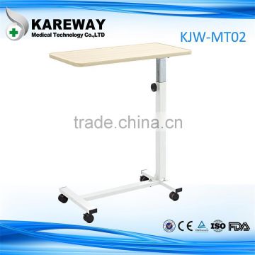 medical funiture height adjustable hospital bed side table