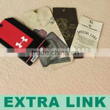 Colorful Garment Label, Cmyk Printing Cardboard Hang Tags For Jeans (We Supply Factory Price)