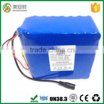 18.2Ah li ion battery pack 25.6v