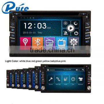 Factory supply 6.2" HD touch screen wince 6.0 2 din car stereo car dvd video registrator for car