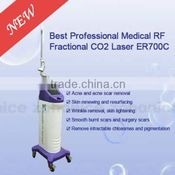 0.1mj-300mj ER700C Laser Co2 Skin Tightening FDA Approved Verginal Tight Fractional Machine Skin Resurfacing