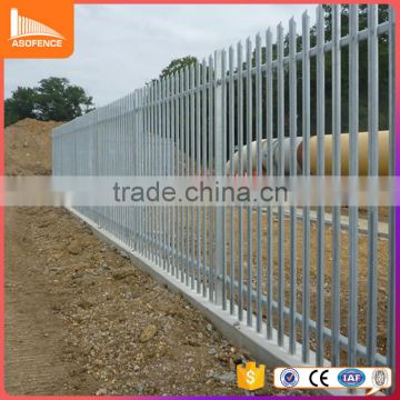 security palisade fence panel used for 2.4m polyester powder coated palisade fencing