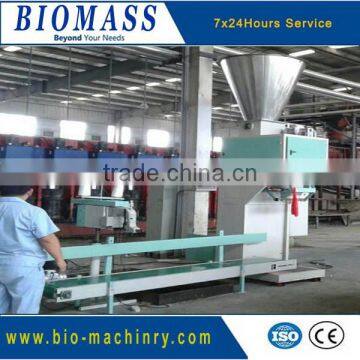 Rice husk pellets packing machine with 20-50kg/bags