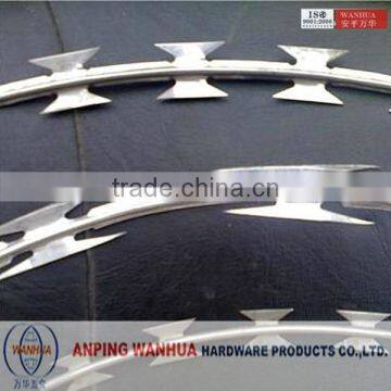 2015 low price concertina razor fake razor wire ( ISO9001 professional factory)