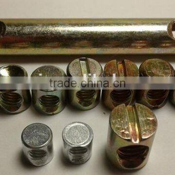 Barrel Bolts Cross Dowel Slotted Furniture Nut for Beds photo-5