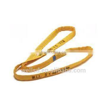 Double Layers Flat Eyes Polyester Lifting Webbing Sling photo-3