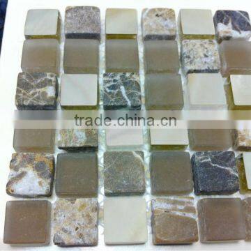 Different mirror mosaic glass