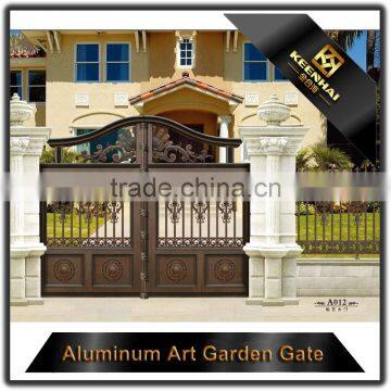 Customized Powder Coated Modern Decorative Cast Aluminum Garden Gate