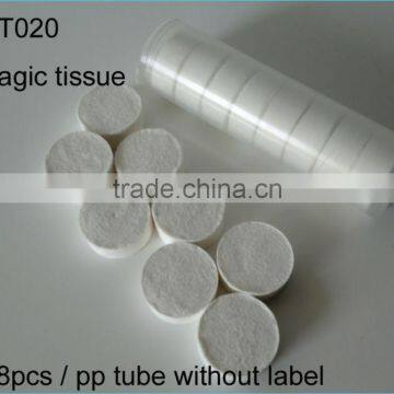 2017 Plastic TubeMagic Wet Compressed Facial Coin Tissue