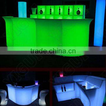 2015 highqualtiy bar table rechargeable with remote control for party