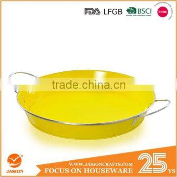 Simple Fresh Metal Food Fruit Round Tray