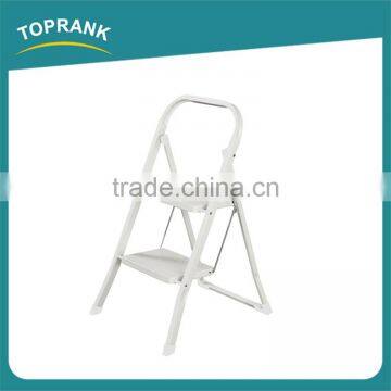 Household 2 Steps Folding Iron Ladder With Powder Coated photo-2