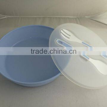 Food Grade Salad Bowl With Built in Serving Spoon and Fork/Salad Bowl to go With Serving Spoon photo-4