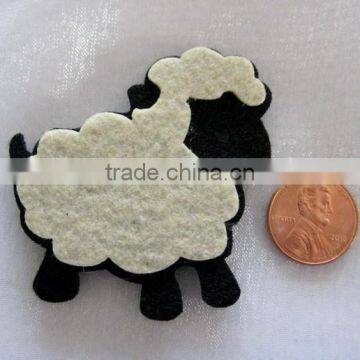 hot high quality eco friendly new products promotional gift cute felt scrapbooking fabric with sheep design on  express