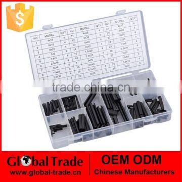 120PCS Roll Pin.Roll Pin Assortment Spring Split Pins Storage Case T0076