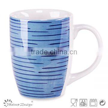 Embossed Handpainting New Design Stoneware Coffee Mug photo-5