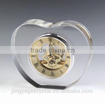 High quality apple shape Crystal Clock