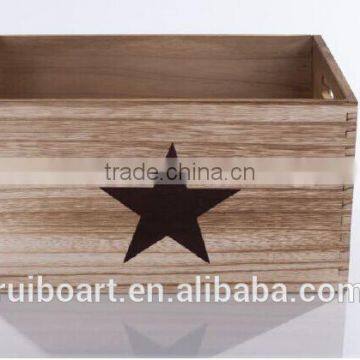 Children Toy Wooden Storage Box