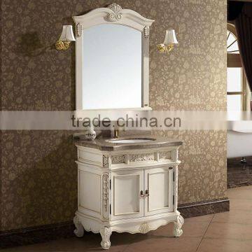 Bisini European New Style Bath Vanities,Antique White Cabinet Bathroom,Beautiful Bathroom Mirrors,Vanity Units(BF08-4086)