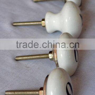 New Mix Design Fine Hand Painted Numeric Cabinet Knobs photo-2