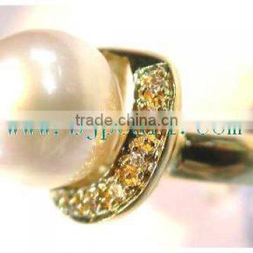 Gold South Sea Pearl and Gold Ring photo-4