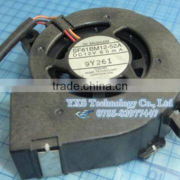 For Projector fan SF61BM12-52A DC12V 60 ma /0.6A 3wires SF61BM12