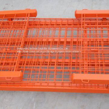 Heavy Duty Rigid Rolling Wire Mesh Container With Caster