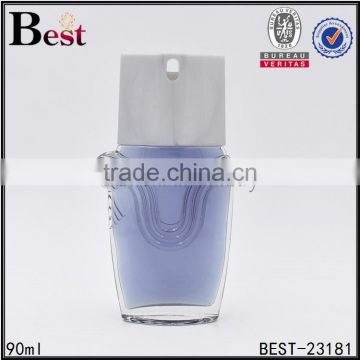 90ml fancy flat spray bottle chinese style perfume flat spray bottle high quality