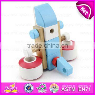 DIY 28PCS Wooden Screw Airplane Toys for Kids,Wooden Toy Screw Nut Combination for Children W03C018 photo-2