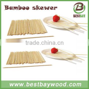 High quality strong party disposable rotating bamboo bbq skewer