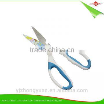 ZY-J1030 8.5 Inch Household Flower Printed Scissors/shears With PP+TPR Handle photo-2