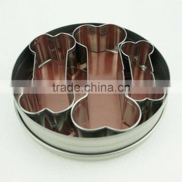 47096 3pcs Dog Bone Stainless Steel Cookie Cutter Set photo-3