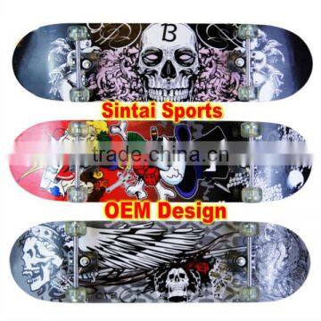 OEM Logo printed Professional Mini boards/ maple Skateboard